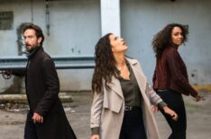 Tom Mison, Janina Gavankar and Lyndie Greenwood in Sleepy Hollow