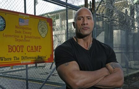 Dwayne Johnson in at the at the Miami-Dade County Corrections & Rehabilitation Boot Camp Program in Rock and a Hard Place