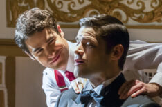 The Flash - Supergirl - Darren Criss as Music Meister and Jeremy Jordan as Winn Schott