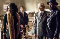 The Flash - Supergirl - Candice Patton as Iris West, Victor Garber as Professor Martin Stein, and Jesse L. Martin as Detective Joe West