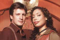 Nathan Fillion and Gina Torres in Firefly