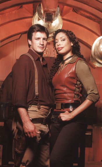 Nathan Fillion and Gina Torres in Firefly