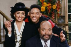 Daphne Reid as Vivian Banks, Will Smith as William 'Will' Smith, and James Avery as Philip Banks in The Fresh Prince of Bel-Air