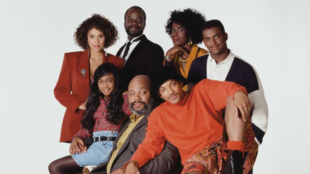 Karyn Parsons, Joseph Marcell, Janet Hubert, Alfonso Ribeiro, Tatyana Ali, James Avery, Will Smith on 'Fresh Prince of Bel-Air'