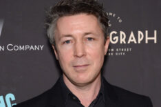 Actor Aidan Gillen arrives at the premiere of 'Sing Street'