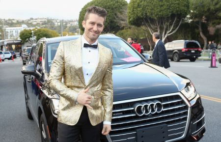 Matthew Morrison arrives in an Audi Q7 to the 25th Annual Elton John AIDS Foundation's Oscar Viewing Party