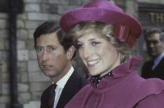 Prince Charles and the Princess Diana at Westminster Abbey