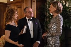 The Good Fight - 'Inauguration' - Bernadette Peters as Lenore Rindell, Paul Guilfoyle as Henry Rindell, and Christine Baranski as Diane Lockhart