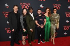 Scandal - Cast - Jon Tenney, Katie Lowes, Joe Morton, Guillermo Diaz, Darby Stanchfield, and Bellamy Young
