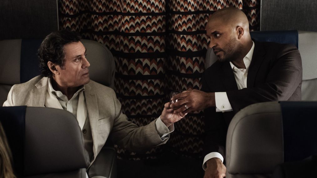 Ian McShane and Ricky Whittle of 'American Gods'