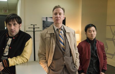 Goran Bogdan as Yuri Gurka, David Thewlis as V.M. Vargas, Andy Yu as Meemo in Fargo