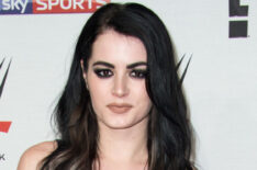 Paige arrives for WWE RAW in 2016