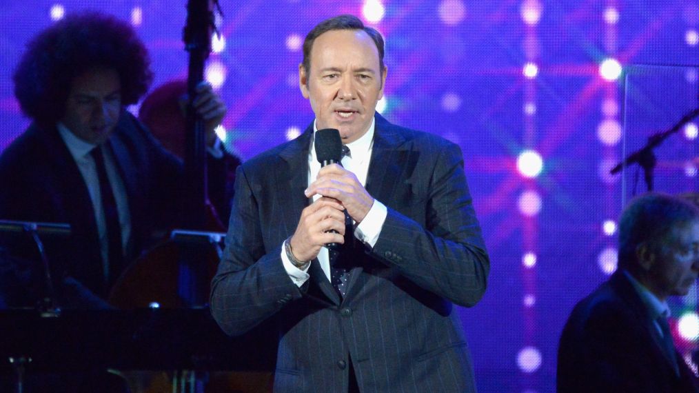 Actor Kevin Spacey performs onstage during the MPTF 95th anniversary celebration