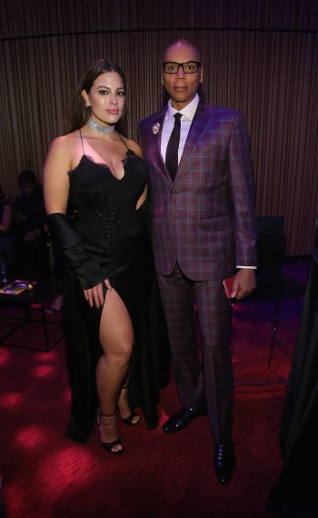 Ashley Graham and RuPaul attend the 2017 Time 100 Gala