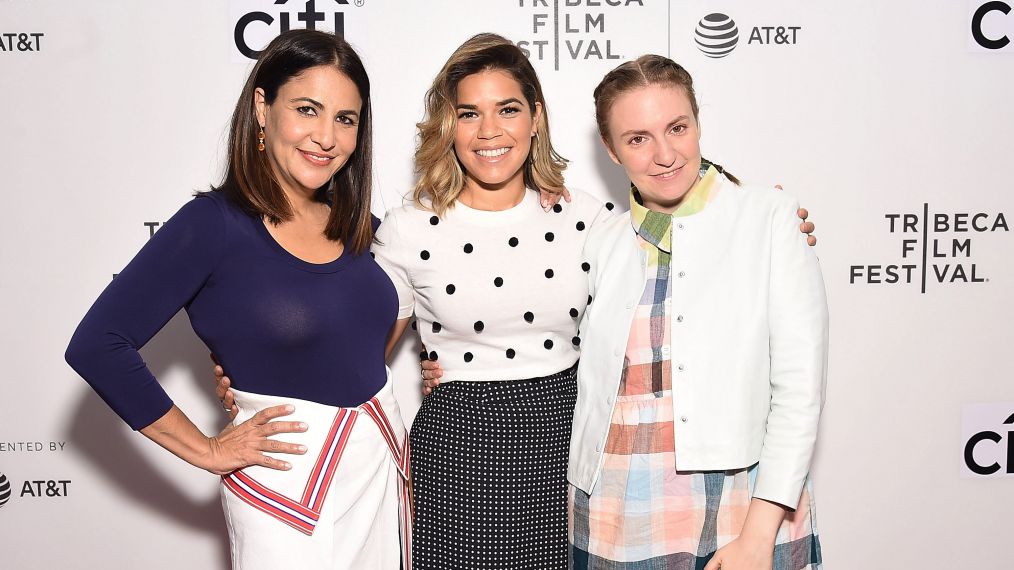 Jennifer Konner, America Ferrera, and Lena Dunham attend Tribeca Talks