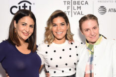 Jennifer Konner, America Ferrera, and Lena Dunham attend Tribeca Talks