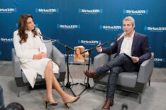 Television personality Caitlyn Jenner and host Andy Cohen speak during the SiriusXM 'Town Hall' with Caitlyn Jenner