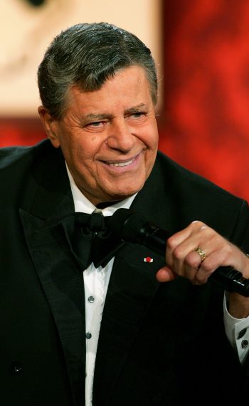 Jerry Lewis smiles during the 41st annual Labor Day Telethon to benefit the Muscular Dystrophy Association