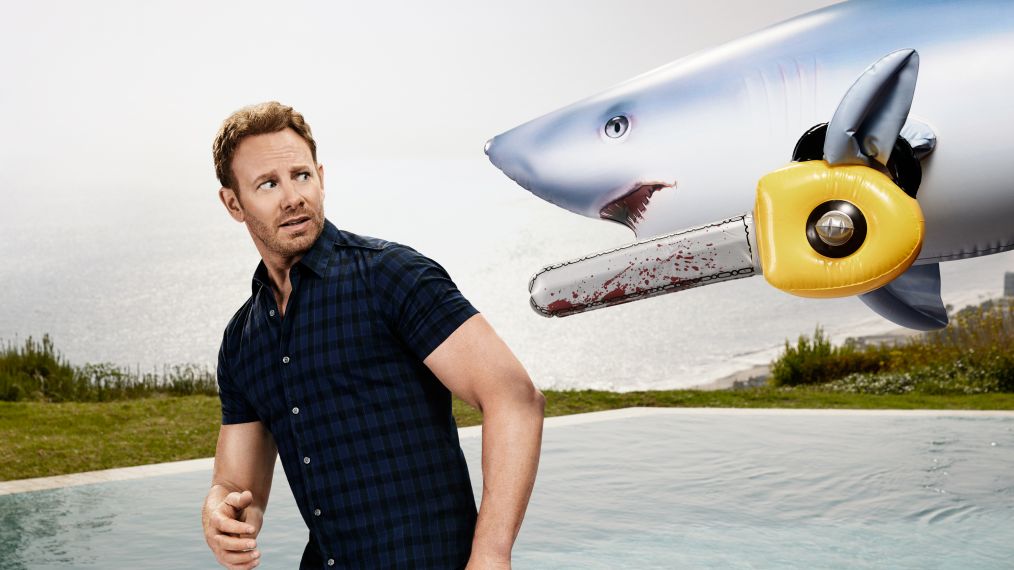 Ian Ziering as Fin Shepard in Sharknado 5