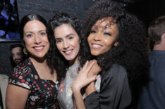 Lorena Diaz, Jasmine Gonzolaz and Yaya DaCosta attend the TV Guide Magazine Celebration of Cover Stars