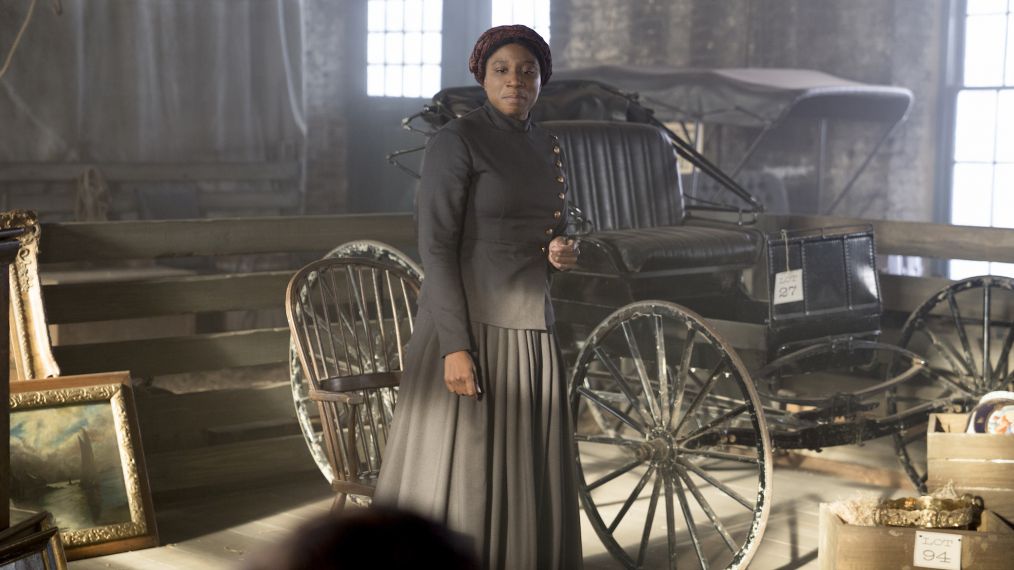 Aisha Hinds as Harriet Tubman in the 'Minty' episode of Underground