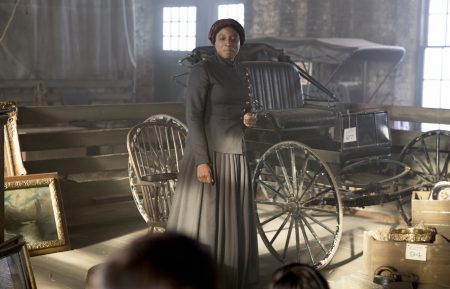 Aisha Hinds as Harriet Tubman in the 'Minty' episode of Underground