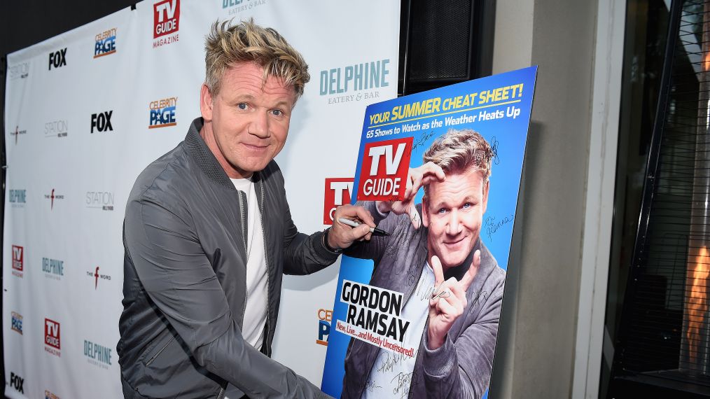 5/22/17 - Hollywood: TV Guide Magazine Celebrates Cover Star Gordon Ramsay & New Food Variety Show 'The F Word'