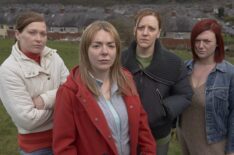 Sian Brooke, Sheridan Smith, Gemma Whelan, and Faye McKeever in The Moorside