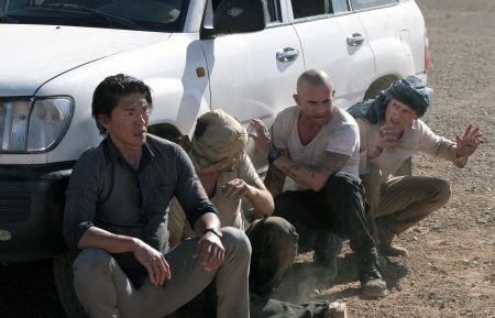 Rick Yune, Augustus Prew, Dominic Purcell and Wentworth Miller in the 'Phaecia' episode of Prison Break