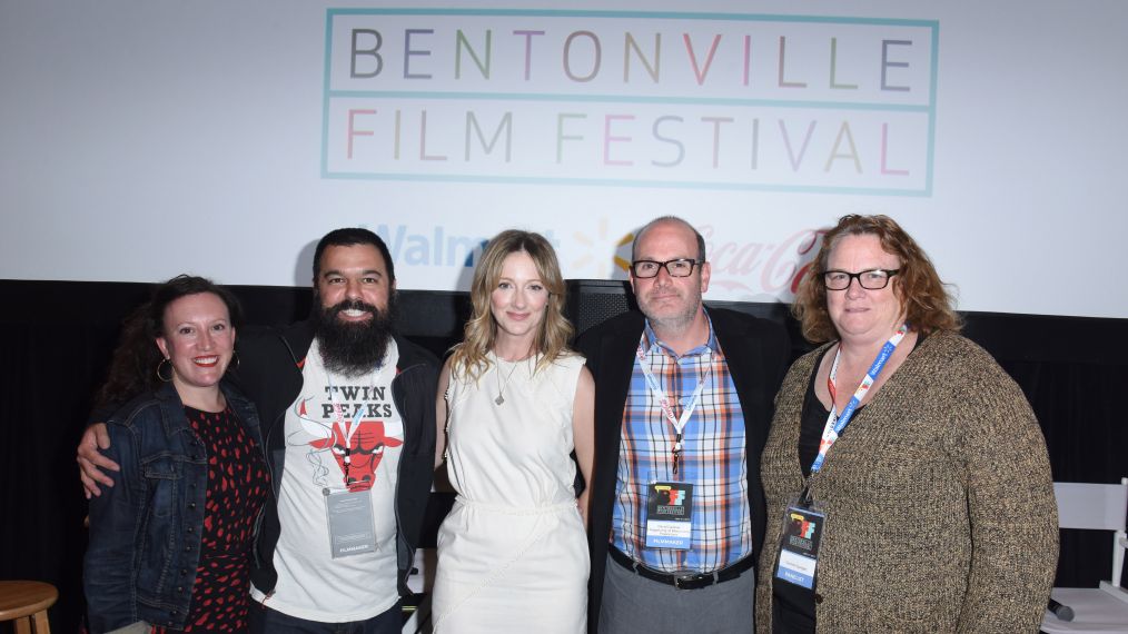 Sara Vilkomerson, Andrew Miano, Judy Greer, David Gardner and Suzanne Spangler attend the 3rd Annual Bentonville Film Festival