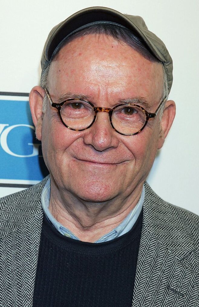 Writer/actor Buck Henry arrives at the 101 Greatest Screenplays gala reception at the Writers Guild Theater on April 6, 2006 in Beverly Hills