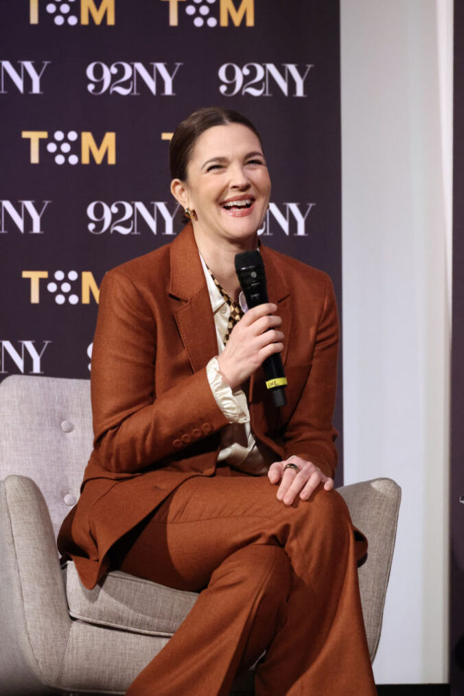 Drew Barrymore speaks onstage during the TCM Classic Film Festival: New York Pop-Up  x  92NY at 92nd Street Y on January 25, 2025 in New York City