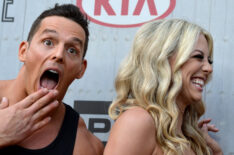 Jessie Godderz with Taryn Terrell at the Spike TV Guys Choice 2014 event