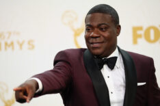 Tracy Morgan poses in the press room at the 67th Annual Primetime Emmy Awards