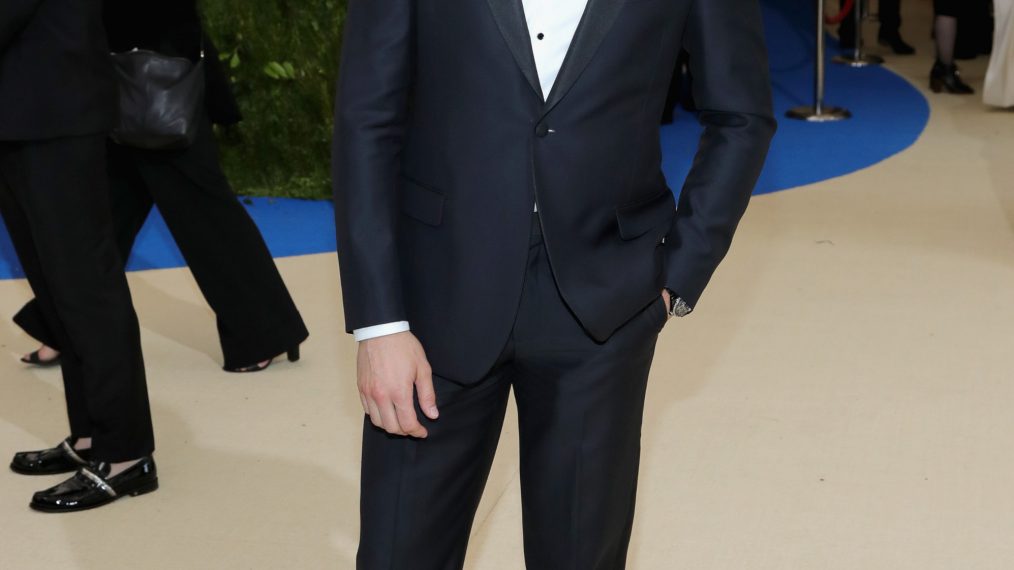 Andrew Rannells attends the Met Gala in May 2017