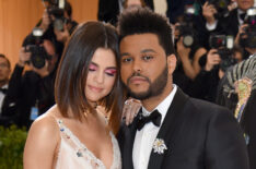 Selena Gomez and The Weeknd attend the Met Gala in May 2017