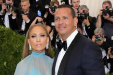 Jennifer Lopez and Alex Rodriguez attends the Met Gala in May 2017