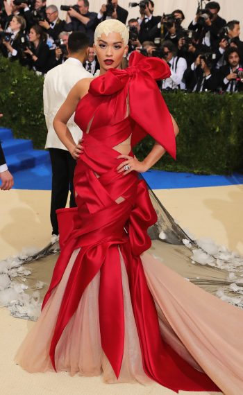 Rita Ora attends the Met Gala in May 2017