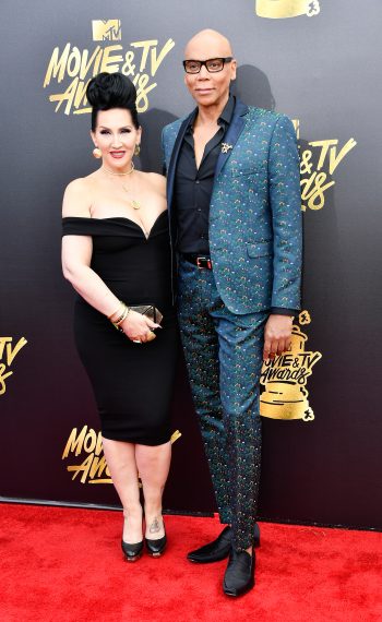 Michelle Visage and RuPaul attend the 2017 MTV Movie And TV Awards