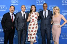 Chuck Todd, Matt Lauer, Savannah Guthrie, Lester Holt, and Megyn Kelly attend the 2017 NBCUniversal Upfront