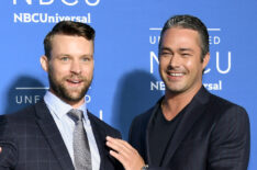 Jesse Spencer and Taylor Kinney attend the 2017 NBCUniversal Upfront