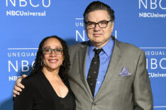 S. Epatha Merkerson and Oliver Platt attend the 2017 NBCUniversal Upfront