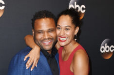 Anthony Anderson and Tracee Ellis Ross attend the 2017 ABC Upfront