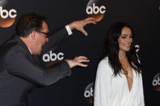 Diedrich Bader and Natalie Martinez attend the 2017 ABC Upfront