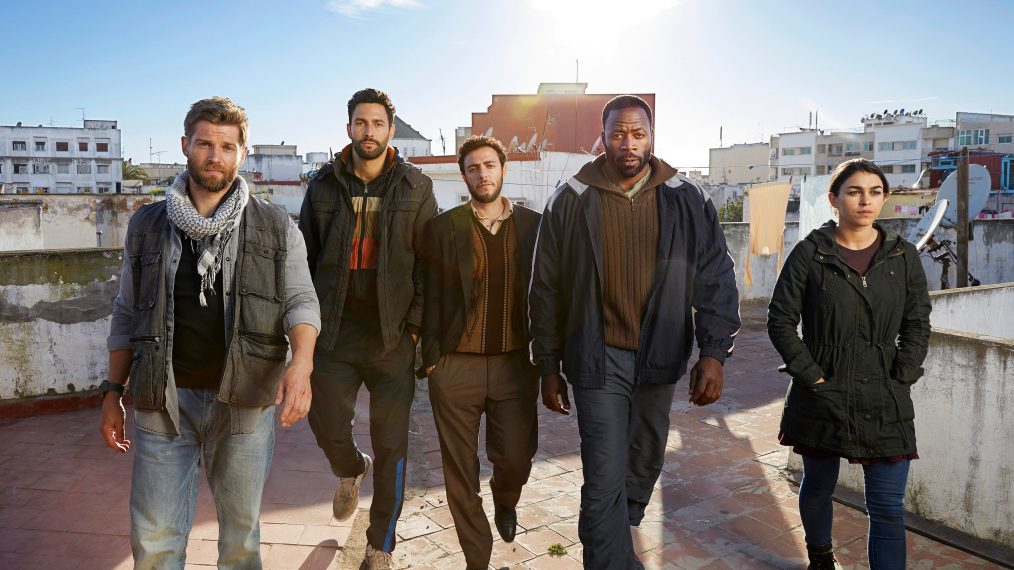 The Brave cast - Mike Vogel, Noah Mills, Hadi Tabbal, Demetrius Grosse and Natacha Karam