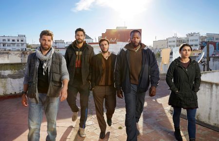 The Brave cast - Mike Vogel, Noah Mills, Hadi Tabbal, Demetrius Grosse and Natacha Karam