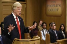 SNL - host Alec Baldwin as President Donald Trump during the Trump People's Court sketch