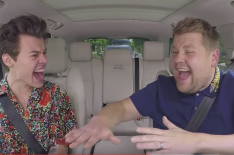 Harry Styles and James Corden in Carpool Karaoke