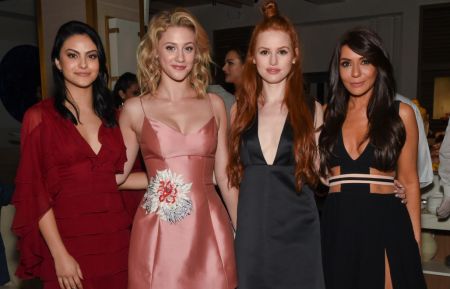 Riverdale cast - Camila Mendes, Lili Reinhart, Madelaine Petsch, Marisol Nichols at the CW Upfront party in
