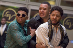 Bryshere Gray as Hakeem, Trai Byers as Andre, and Jussie Smollett as Jamal in the 'Toil and Trouble, Part. 2' season finale episode of Empire